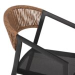 ΠΟΛΥΘΡΟΝΑ ΑΛΟΥΜΙΝΙΟΥ MIRI HM5891.05 ΜΑΥΡΟΣ ΣΚΕΛΕΤΟΣ&TEXTLINE-ΜΠΕΖ RATTAN 57,5x59x81,5Yεκ. - Image 7