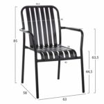 ΠΟΛΥΘΡΟΝΑ ΑΛΟΥΜΙΝΙΟΥ RACHEL HM6088.01 ΜΑΥΡΗ 63x58x85Υεκ. - Image 2
