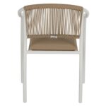 ΠΟΛΥΘΡΟΝΑ ΑΛΟΥΜΙΝΙΟΥ ΛΕΥΚΟ ΜΕ PE RATTAN WICKER HM5856.01 57x63x80Yεκ. - Image 6