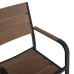 ΠΟΛΥΘΡΟΝΑ ΑΛΟΥΜΙΝΙΟΥ SAGA ΜΑΥΡΗ ΜΕ POLYWOOD HM5127.03 56x55x85,5Yεκ. - Image 8