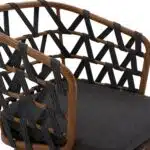 ΠΟΛΥΘΡΟΝΑ ΑΛΟΥΜΙΝΙΟΥ RICKO HM5782.11 ΚΑΦΕ ΣΚΕΛΕΤΟΣ-ΓΚΡΙ ΚΟΡΔΟΝΙ 58x59x78Υ εκ. - Image 7