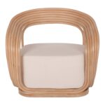 ΠΟΛΥΘΡΟΝΑ DUCHESS ΑΠΟ RATTAN ΦΥΣΙΚΟ-ΕΚΡΟΥ ΜΑΞΙΛΑΡΙ HM9478 81x59x70Y εκ. - Image 3