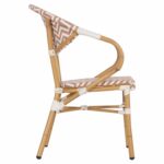 ΠΟΛΥΘΡΟΝΑ BAMBOO LOOK HM5861.03 ΚΑΦΕ-ΛΕΥΚΟ 58.5x58x82Υεκ. - Image 4