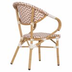 ΠΟΛΥΘΡΟΝΑ BAMBOO LOOK HM5861.03 ΚΑΦΕ-ΛΕΥΚΟ 58.5x58x82Υεκ. - Image 5