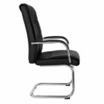 ΠΟΛΥΘΡΟΝΑ JACOB HM1045.11 ΜΑΥΡΟ PU ΜΕ ΒΑΣΗ ΧΡΩΜΙΟΥ 57x66,5x102 cm - Image 4