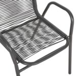 ΠΟΛΥΘΡΟΝΑ ΕΞ.ΧΩΡΟΥ AVRIL HM5968.01 ΜΕΤΑΛΛΟ ΚΑΙ ΣΥΝΘ.RATTAN ΣΕ ΓΚΡΙ 54,5x56x78Υεκ. - Image 8