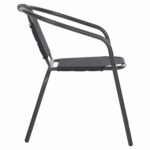 ΠΟΛΥΘΡΟΝΑ ΕΞ.ΧΩΡΟΥ LEDAN HM5977.01 ΜΕΤΑΛΛO & TEXTILENE ΓΚΡI 55x58x72Υεκ. - Image 4