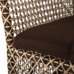 ΠΟΛΥΘΡΟΝΑ ΕΞΩΤ.ΧΩΡΟΥ HM6111 SILMAR-RATTAN ΚΑΦΕ ΚΑΙ ΦΥΣΙΚΟ-ΜΑΞΙΛΑΡΙΑ ΚΑΦΕ 82x76x85Υεκ - Image 9