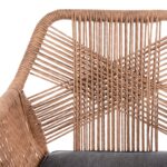 ΠΟΛΥΘΡΟΝΑ TOPIN HM6048.01 ΑΛΟΥΜΙΝΙΟ ΛΕΥΚΟ-P.E. RATTAN ΑΝΟΙΧΤΟ ΚΑΦΕ-ΜΑΞΙΛΑΡΙ ΓΚΡΙ 58x60x83Υ εκ - Image 8