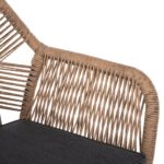 ΠΟΛΥΘΡΟΝΑ TOPIN HM6048.03 ΑΛΟΥΜΙΝΙΟ ΑΝΘΡΑΚΙ-P.E. RATTAN ΜΠΕΖ-ΜΑΞΙΛΑΡΙ ΑΝΘΡΑΚΙ - Image 9