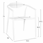 ΠΟΛΥΘΡΟΝΑ SERLY HM6052.01 ΑΛΟΥΜΙΝΙΟ ΛΕΥΚΟ-TEXTILENE ΛΕΥΚΟ 56x61x74,5Yεκ - Image 2
