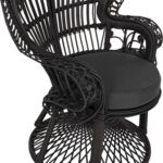 ΠΟΛΥΘΡΟΝΑ ROYAL PEACOCK HM9342.03 RATTAN ΜΑΥΡΟ-ΜΑΞΙΛΑΡΙ ΜΑΥΡΟ 114x72x150Yεκ. - Image 7