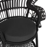 ΠΟΛΥΘΡΟΝΑ ROYAL PEACOCK HM9342.03 RATTAN ΜΑΥΡΟ-ΜΑΞΙΛΑΡΙ ΜΑΥΡΟ 114x72x150Yεκ. - Image 8