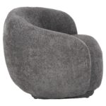 ΠΟΛΥΘΡΟΝΑ KARPEN HM9600.01 ΓΚΡΙ ΜΠΟΥΚΛΕ ΥΦΑΣΜΑ 93x87x78Υ εκ. - Image 4