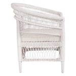 ΠΟΛΥΘΡΟΝΑ MALAWI HM9635.02 ΞΥΛΟ ΜΑΟΝΙ ΜΕ RATTAN ΛΕΥΚΟ-ΛΕΥΚΟ ΜΑΞΙΛΑΡΙ 80x70x86Υεκ. - Image 4