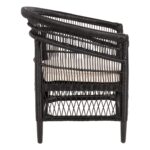 ΠΟΛΥΘΡΟΝΑ MALAWI HM9635.03 ΞΥΛΟ ΜΑΟΝΙ ΜΕ RATTAN ΜΑΥΡΟ-ΛΕΥΚΟ ΜΑΞΙΛΑΡΙ 80x70x86Υεκ. - Image 4