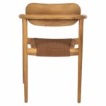 ΠΟΛΥΘΡΟΝΑ OSLO HM9636.01 ΞΥΛΟ TEAK ΦΥΣΙΚΟ & ΚΑΦΕ ΣΧΟΙΝΙ 55x54x80Y εκ. - Image 6