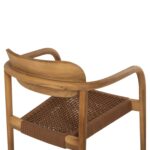 ΠΟΛΥΘΡΟΝΑ OSLO HM9636.01 ΞΥΛΟ TEAK ΦΥΣΙΚΟ & ΚΑΦΕ ΣΧΟΙΝΙ 55x54x80Y εκ. - Image 10