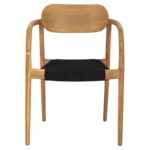 ΠΟΛΥΘΡΟΝΑ OSLO HM9636.02 ΞΥΛΟ TEAK ΦΥΣΙΚΟ & ΜΑΥΡΟ ΣΧΟΙΝΙ 55x54x80Y εκ. - Image 3