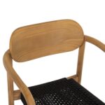 ΠΟΛΥΘΡΟΝΑ OSLO HM9636.02 ΞΥΛΟ TEAK ΦΥΣΙΚΟ & ΜΑΥΡΟ ΣΧΟΙΝΙ 55x54x80Y εκ. - Image 7