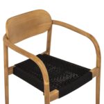 ΠΟΛΥΘΡΟΝΑ OSLO HM9636.02 ΞΥΛΟ TEAK ΦΥΣΙΚΟ & ΜΑΥΡΟ ΣΧΟΙΝΙ 55x54x80Y εκ. - Image 9