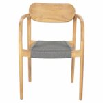 ΠΟΛΥΘΡΟΝΑ OSLO HM9636.08 ΞΥΛΟ TEAK ΦΥΣΙΚΟ & ΓΚΡΙ ΣΧΟΙΝΙ 55x54x80Yεκ. - Image 3