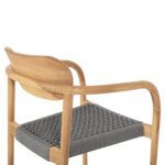 ΠΟΛΥΘΡΟΝΑ OSLO HM9636.08 ΞΥΛΟ TEAK ΦΥΣΙΚΟ & ΓΚΡΙ ΣΧΟΙΝΙ 55x54x80Yεκ. - Image 9