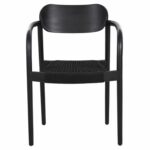 ΠΟΛΥΘΡΟΝΑ OSLO HM9636.12 ΞΥΛΟ TEAK ΜΑΥΡΟ & ΜΑΥΡΟ ΣΧΟΙΝΙ 55x54x80Yεκ. - Image 3