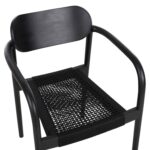 ΠΟΛΥΘΡΟΝΑ OSLO HM9636.12 ΞΥΛΟ TEAK ΜΑΥΡΟ & ΜΑΥΡΟ ΣΧΟΙΝΙ 55x54x80Yεκ. - Image 7