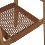 ΠΟΛΥΘΡΟΝΑ CHARLOTTE HM9637.01 ΞΥΛΟ TEAK ΦΥΣΙΚΟ & ΚΑΦΕ ΣΧΟΙΝΙ 59x54x83Y εκ. - Image 8