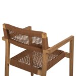 ΠΟΛΥΘΡΟΝΑ CHARLOTTE HM9637.01 ΞΥΛΟ TEAK ΦΥΣΙΚΟ & ΚΑΦΕ ΣΧΟΙΝΙ 59x54x83Y εκ. - Image 10