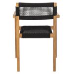 ΠΟΛΥΘΡΟΝΑ CHARLOTTE HM9637.02 ΞΥΛΟ TEAK ΦΥΣΙΚΟ & ΜΑΥΡΟ ΣΧΟΙΝΙ 59x54x83Y εκ. - Image 6