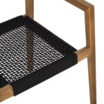 ΠΟΛΥΘΡΟΝΑ CHARLOTTE HM9637.02 ΞΥΛΟ TEAK ΦΥΣΙΚΟ & ΜΑΥΡΟ ΣΧΟΙΝΙ 59x54x83Y εκ. - Image 8