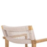 ΠΟΛΥΘΡΟΝΑ CHARLOTTE HM9637.07 ΞΥΛΟ TEAK ΦΥΣΙΚΟ & ΜΠΕΖ ΣΧΟΙΝΙ 58x61x81Yεκ. - Image 9