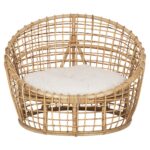 ΠΟΛΥΘΡΟΝΑ ENTO HM9814 RATTAN ΣΕ ΦΥΣΙΚΟ-ΜΠΕΖ ΜΑΞΙΛΑΡΙ 85x75x67Yεκ. - Image 3