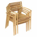 ΠΟΛΥΘΡΟΝΑ MOOSEN HM9936 ΜΑΣΙΦ ΞΥΛΟ TEAK ΣΕ ΦΥΣΙΚΟ 59x60x78,5Υ - Image 3