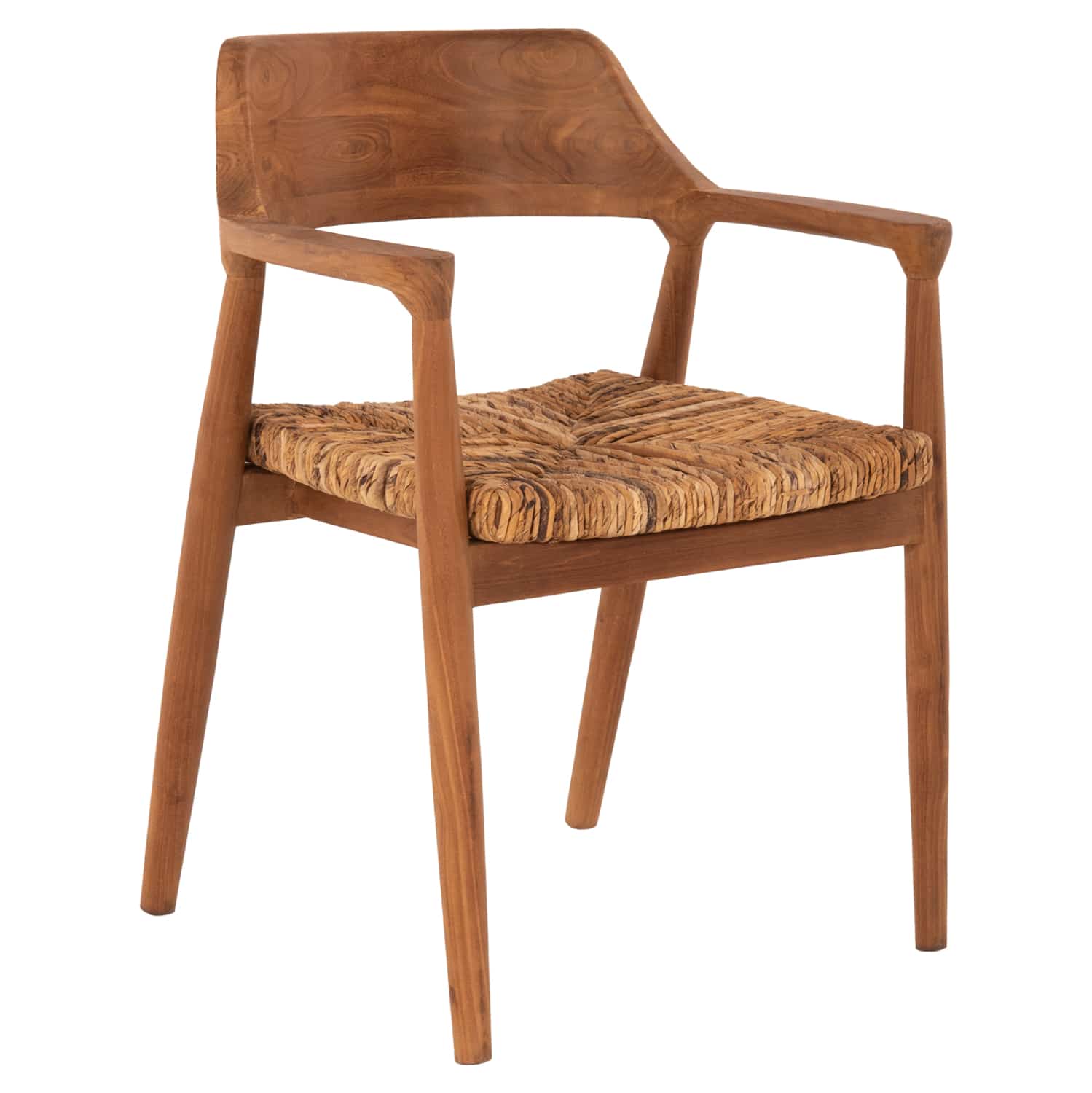 polythrona-masif-xylo-teak-fysiko-fb9940 ΠΟΛΥΘΡΟΝΑ ΜΑΣΙΦ ΞΥΛΟ ΤEAK ΦΥΣΙΚΟ HM9401.01 58x52x77Y εκ. - Image 1