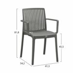 ΠΟΛΥΘΡΟΝΑ ΠΟΛΥΠΡΟΠΥΛΕΝΙΟΥ IDA HM6127.04 DARK OLIVE 41,3x54,2x81,8Υεκ. - Image 2
