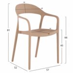 ΠΟΛΥΘΡΟΝΑ ΠΟΛΥΠΡΟΠΥΛΕΝΙΟΥ CLEO HM5935.03 ΚΑΠΟΥΤΣΙΝΟ 57x53x81Υ - Image 2
