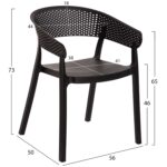 ΠΟΛΥΘΡΟΝΑ ΠΟΛΥΠΡΟΠΥΛΕΝΙΟΥ PERFOE HM5941.02 ΜΑΥΡΗ 53,5x50,5x73Υ εκ. - Image 2