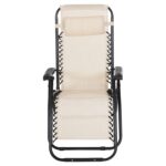 ΠΟΛΥΘΡΟΝΑ RELAX COMPANION HM5095.12 ΜΠΕΖ TEXTILENE-ΜΑΥΡΟ ΜΕΤΑΛΛΟ 67x145x110Υεκ. - Image 4