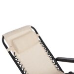 ΠΟΛΥΘΡΟΝΑ RELAX COMPANION HM5095.12 ΜΠΕΖ TEXTILENE-ΜΑΥΡΟ ΜΕΤΑΛΛΟ 67x145x110Υεκ. - Image 8