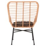 ΠΟΛΥΘΡΟΝΑ ΣΤΥΛ ΜΠΕΡΖΕΡΑΣ ALLEGRA HM5704.11 P.E.RATTAN ΜΠΕΖ-ΜΑΥΡΟ ΜΕΤΑΛΛΟ 66x59x90Υεκ. - Image 6