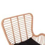ΠΟΛΥΘΡΟΝΑ ΣΤΥΛ ΜΠΕΡΖΕΡΑΣ ALLEGRA HM5704.11 P.E.RATTAN ΜΠΕΖ-ΜΑΥΡΟ ΜΕΤΑΛΛΟ 66x59x90Υεκ. - Image 7
