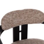 ΠΟΛΥΘΡΟΝΑ ΤΡΑΠΕΖΑΡΙΑΣ KALL HM18247.02 ΚΑΦΕ ΥΦΑΣΜΑ--PLYWOOD ΣΕ ΜΑΥΡΟ 56x45x73Υεκ - Image 7