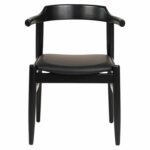 ΠΟΛΥΘΡΟΝΑ ΤΡΑΠΕΖΑΡΙΑΣ CERSEI HM9946.02 RUBBERWOOD & PU ΣΕ ΜΑΥΡΟ 57x54x74Υεκ - Image 3