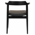 ΠΟΛΥΘΡΟΝΑ ΤΡΑΠΕΖΑΡΙΑΣ CERSEI HM9946.02 RUBBERWOOD & PU ΣΕ ΜΑΥΡΟ 57x54x74Υεκ - Image 5