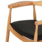 ΠΟΛΥΘΡΟΝΑ ΤΡΑΠΕΖΑΡΙΑΣ ADOR HM9948.01 RUBBERWOOD ΣΕ ΟΑΚ ΚΑΙ ΜΑΥΡΟ PU 62x54x76,5Υεκ - Image 6