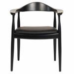 ΠΟΛΥΘΡΟΝΑ ΤΡΑΠΕΖΑΡΙΑΣ ADOR HM9948.02 RUBBERWOOD ΚΑΙ PU-ΜΑΥΡΟ 62x54x76,5Υεκ - Image 3