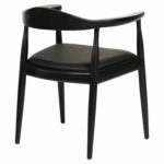 ΠΟΛΥΘΡΟΝΑ ΤΡΑΠΕΖΑΡΙΑΣ ADOR HM9948.02 RUBBERWOOD ΚΑΙ PU-ΜΑΥΡΟ 62x54x76,5Υεκ - Image 4